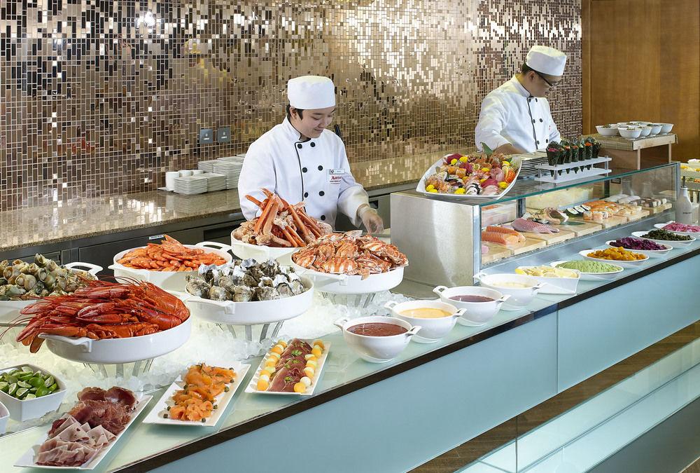 Hong Kong Skycity Marriott Hotel Екстер'єр фото A buffet at a hotel